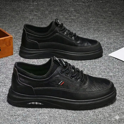 🔥Último día 【Descuento 50%】👞【39-44】Zapatillas deportivas casuales de cuero genuino impermeables para hombre