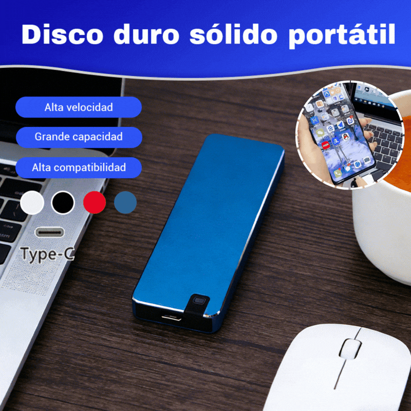 ⚡ Disco Duro USB 3.0 Multifuncional de Alta Velocidad | Transferencia Rápida, Gran Compatibilidad, Almacenamiento Sin Preocupaciones 💻📦