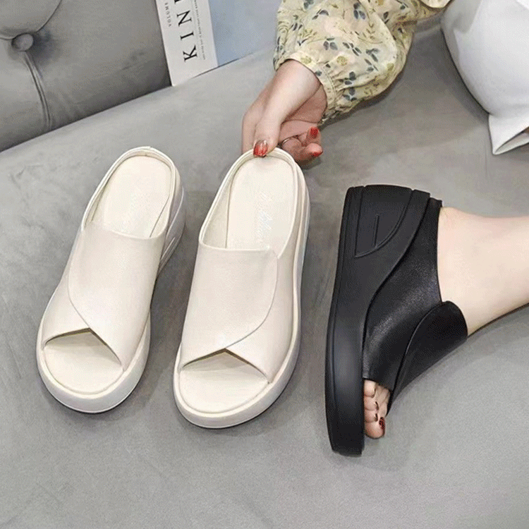 🔥【Tacón de 5,5 cm】Sandalias de cuña con suela blanda