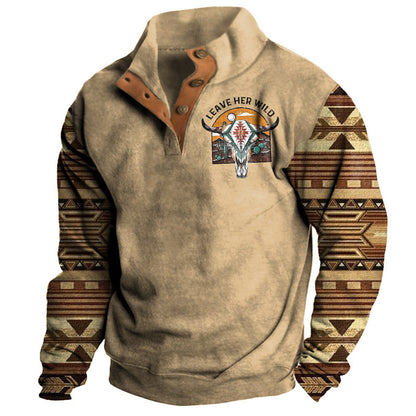 【50% de descuento】【S-3XL】Sudadera informal retro estampada para hombre, nueva colección otoño/invierno 2026