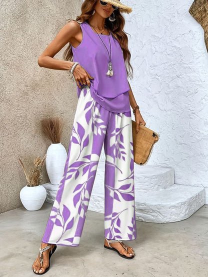 🔥🎉【S-3XL】 Conjunto Fresco Brisa de 2 Piezas | Set de Verano Ligero y Elegante Multicolor