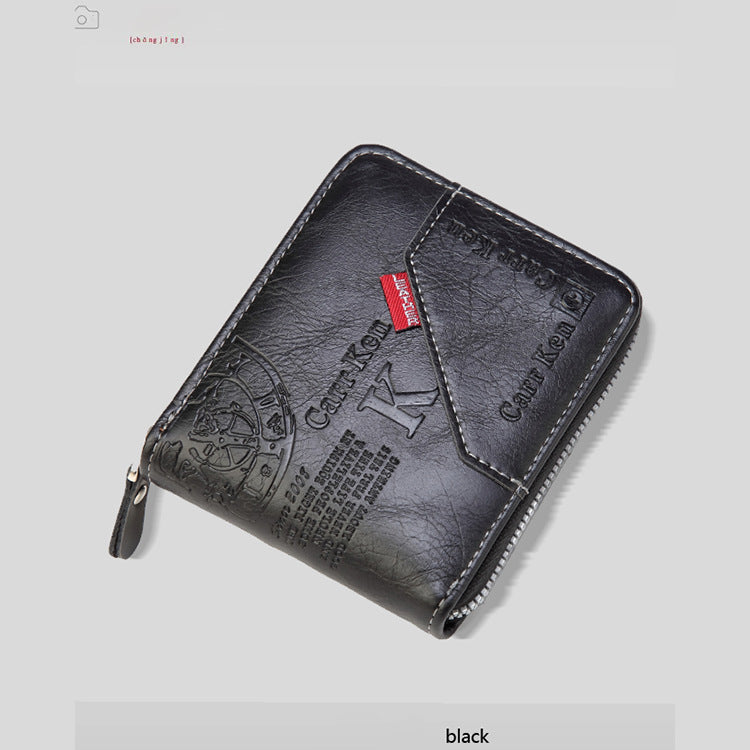 💰【50% de descuento】 Cartera de cuero premium para hombre – Gran capacidad y diseño elegante
