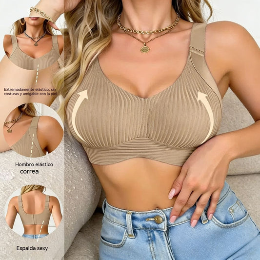 🔥【40-120 kg】👙【Pack de 3】Sujetador de encaje de alta sujeción para mujer