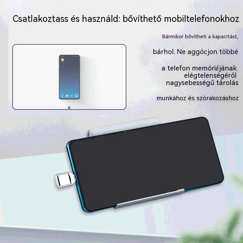 Továbbfejlesztett, két interfészes USB flash meghajtó · USB 3.0 · 64 GB – 2 TB