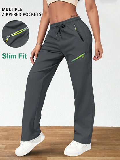 ⏳ Oferta por tiempo limitado 🔥 Pantalones cargo de corte recto para mujer — Cintura elástica; ideales para el trabajo, viajes y el día a día 👖✨