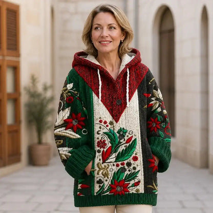 【S-5XL】🎀2026 Ősz/Tél Új Retro Stílusú Meleg Női Kötött Kardigán