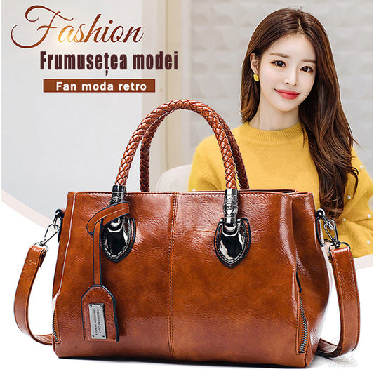 👜✨【50% έκπτωση🔥】Νέα μοντέρνα γυναικεία τσάντα Vintage από δέρμα Boston