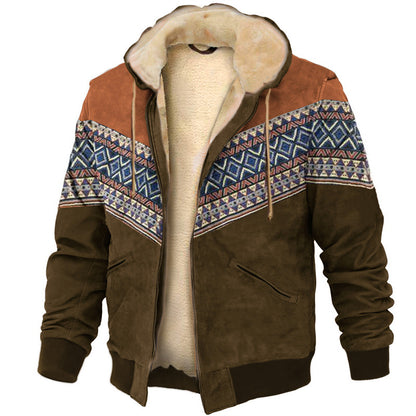 【S-4XL】🔥Chaqueta de felpa gruesa y sudadera cálida de lana de cordero para hombre