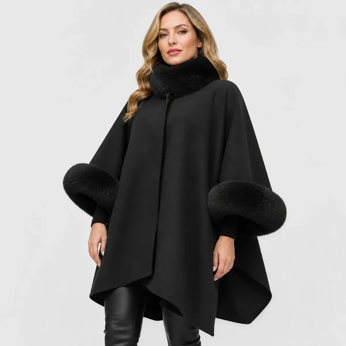🔥📢[S-5XL] Nuevo abrigo largo de lana suave para mujer 2026: elegante, grueso, cálido y cómodo.