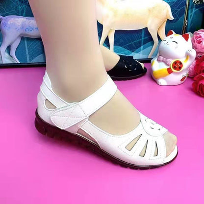 💞【35-41】Nuevas sandalias de verano cómodas de cuero genuino con suela suave para mujer