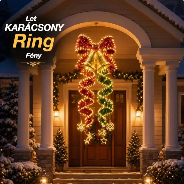 🎄 Karácsonyi varázslatos spirál alakú LED függesztékek kollekciója ✨