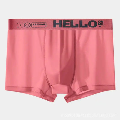 【Compre 1 y obtenga 5 gratis】Calzoncillos bóxer de seda de hielo para hombre/Delgado， transpirable-6 artículos en total