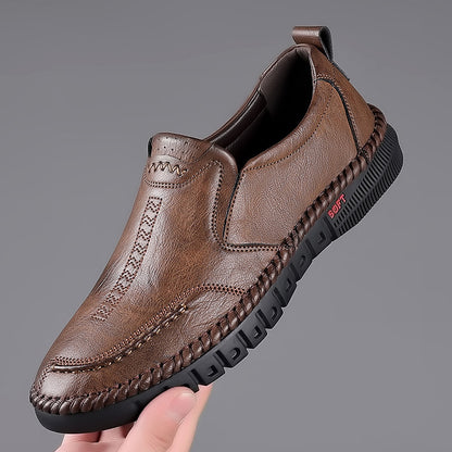 👞【39–44】Nové pánské ležérní kožené boty pravá kůže měkká podrážka protiskluzové a prodyšné