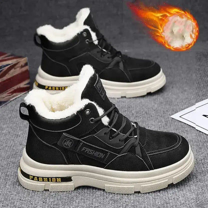 👞【Descuento 50 % por tiempo limitado】【】Nuevas botas Martin de invierno para hombre con forro grueso de felpa