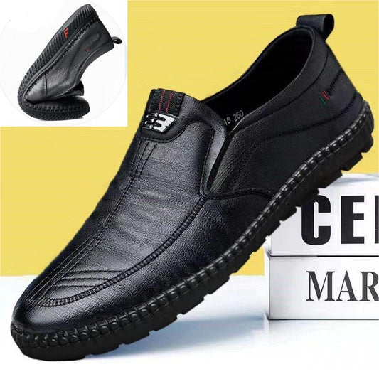 【39-44】Zapatos de cuero modernos y versátiles para hombres de mediana edad y mayores.