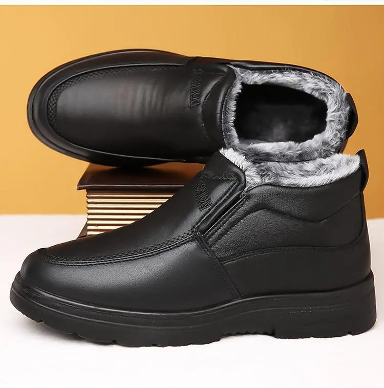 【38-48】Nuevas botas de nieve para hombre – Forradas con un grueso revestimiento aterciopelado y cálidas