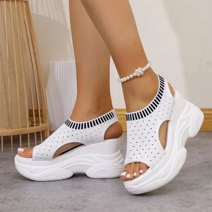 Ultra měkké sportovní sandály na platformě – korekce držení těla a chůze bez únavy, každodenní pohodlí pro vaše nohy! ✨