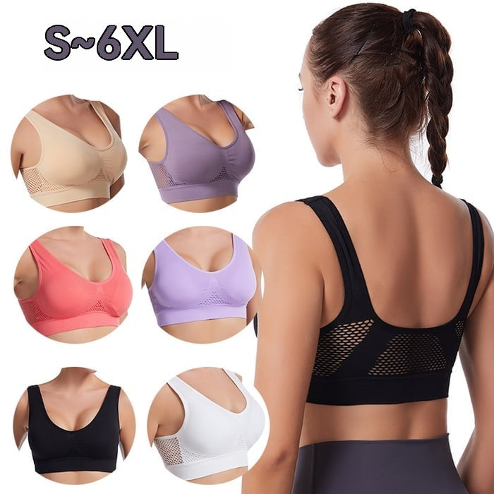 【 🔥OFERTA DE FIN DE TEMPORADA】😍【Paquete de 3】Sujetador sin costuras para tallas grandes ❤️ Transpirable y refrescante【40-120KG】