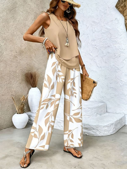 🔥🎉【S-3XL】 Conjunto Fresco Brisa de 2 Piezas | Set de Verano Ligero y Elegante Multicolor