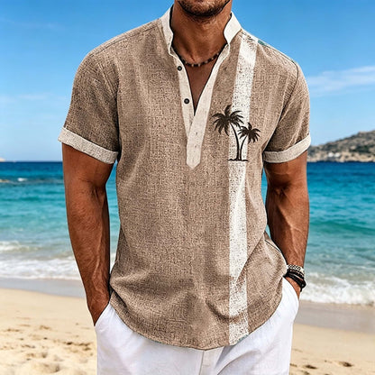 😎☀️【S-6XL】Nueva camisa casual transpirable estampada de algodón puro para hombre, nueva colección 2026