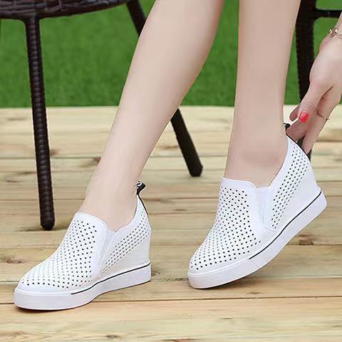 🔥【33 euros por par】【34-41】🔥 Zapatos casuales de verano con plataforma para mujer en piel suave