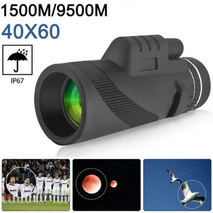 ⌛ (40X60) Monokulární dalekohled s vysokým zvětšením a vysokým rozlišením pro noční vidění