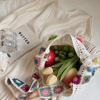 📢📢¡50% DE DESCUENTO! ⏰Bolso de hombro étnico de crochet para mujer