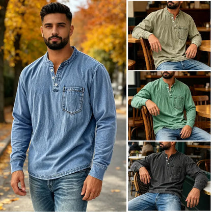 🔥【Oferta especial de nuevo producto】【S-5XL】Nueva camiseta de manga larga para hombre para el otoño de 2026 【40-120 kg】