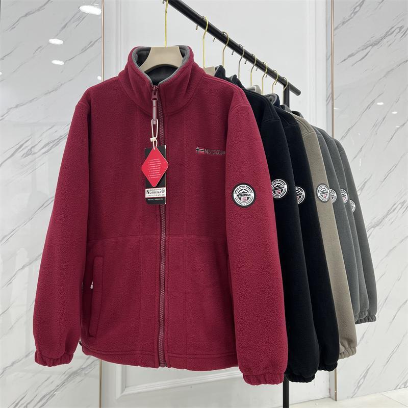 ❄️🧥【XS-3XL】Chaqueta de forro polar de terciopelo grueso para hombre, otoño e invierno, cálida, ligera, talla grande