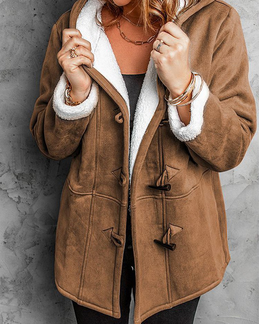 🐏🥼💖【Nueva colección de invierno 43% de descuento】2026 Abrigo de mujer elegante y cálido de ante con forro polar, S-5XL, abrigo de invierno/para el día a día