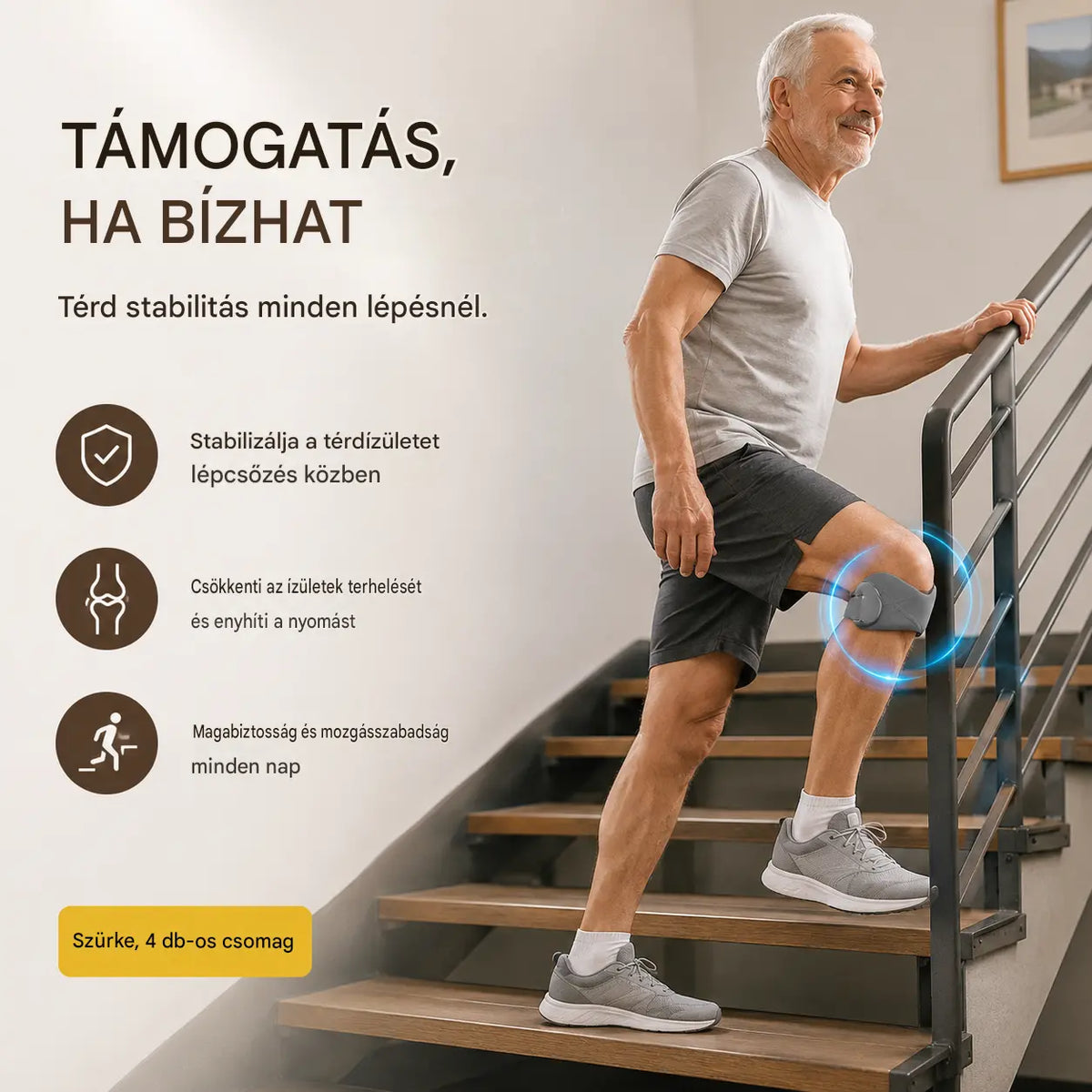 4 darab 8900 Ft🏃‍♀️ Sport térdrögzítő👉 A térdnek időre van szüksége. Ez a tapasz megadja neked.
