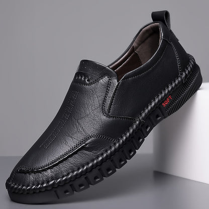 👞【39–44】Nové pánské ležérní kožené boty pravá kůže měkká podrážka protiskluzové a prodyšné