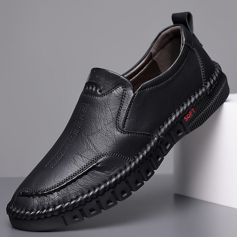 【39-44】Zapatillas deportivas casuales para hombre 2026, fabricadas en piel auténtica, con suela suave, antideslizantes, transpirables