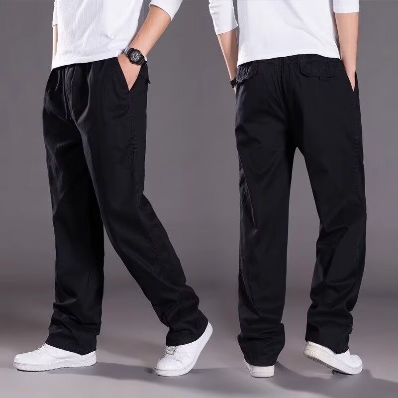 😎👖【Oferta especial🔥】Pantalones cargo casuales para hombre, tallas grandes - Holgados y cómodos