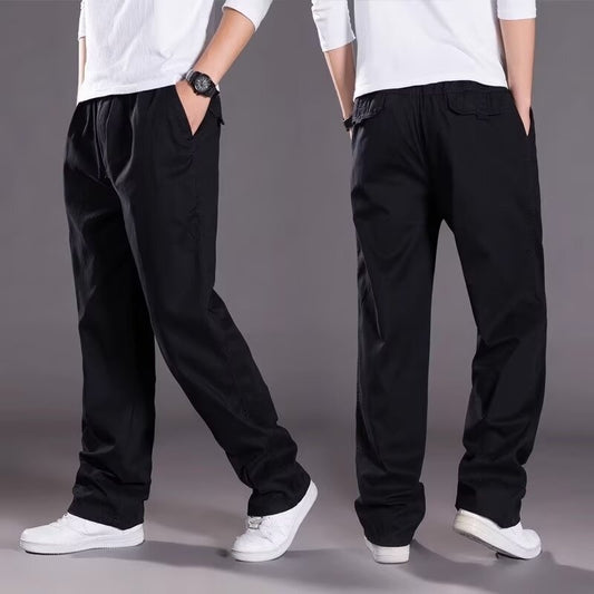 😎👖【Oferta especial🔥】Pantalones cargo casuales para hombre, tallas grandes - Holgados y cómodos