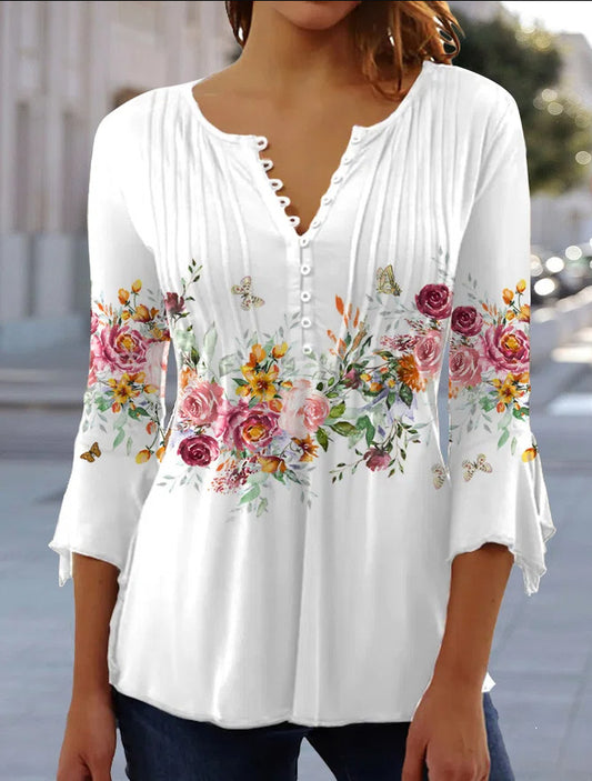 😍【Időkorlátozott ajánlat】Stílusos női V-nyakú póló [S-5XL]