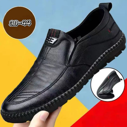🔥【Korlátozott ideig 50% kedvezmény】🔥[38–44-es méretek]👞Puha bőrcipők idősebb férfiaknak | Lélegző és kényelmes | Fájdalommentes séta egész nap