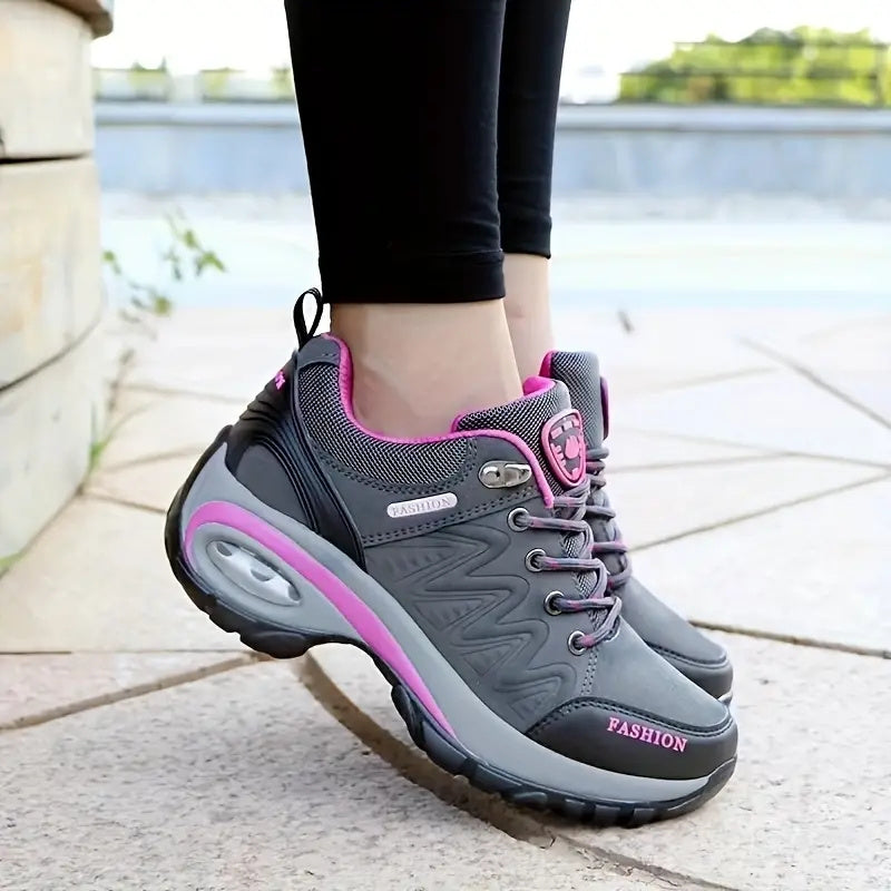 【69% DE DESCUENTO】🔥【Gran oferta】【35-42】2026 Nuevos zapatos casuales de suela blanda con aumento de altura para mujer con amortiguación de aire