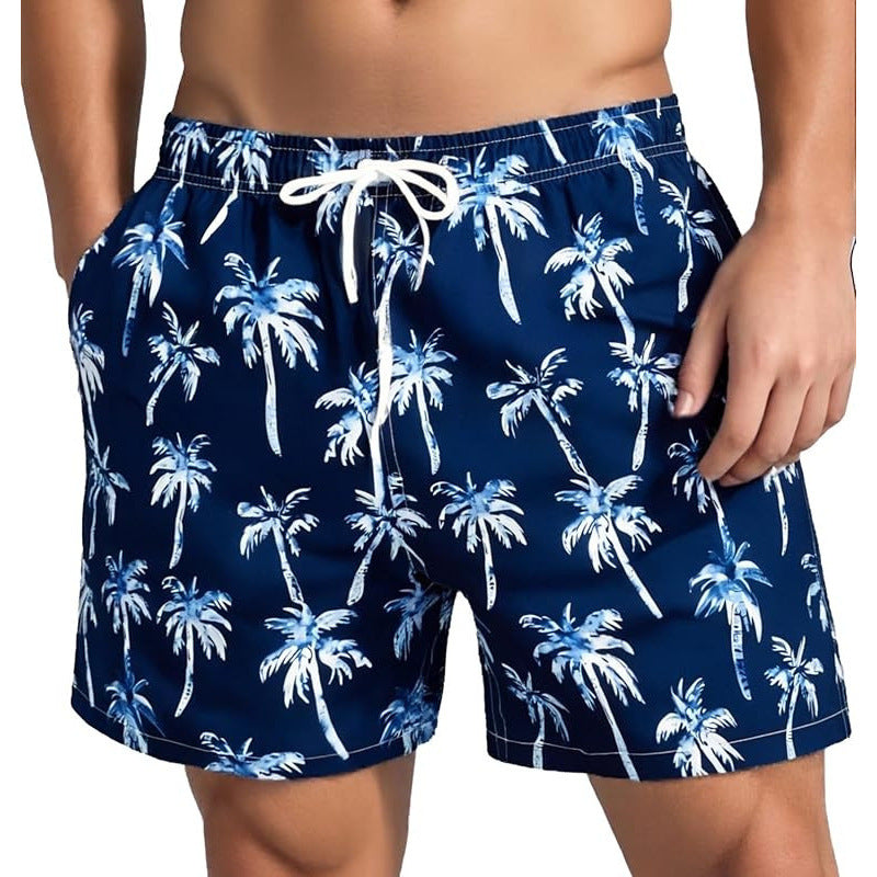 🌴【S-3XL】Pantalones cortos de playa estampados de secado rápido para hombre