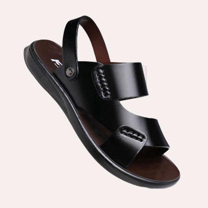 🔥【38~44】Sandalias de playa de cuero hechas a mano de nuevo estilo para hombres.