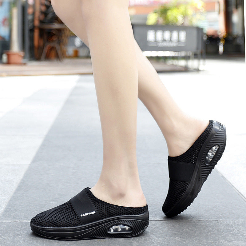💥【35-43】2026 Zapatos de malla hueca con colchón de aire