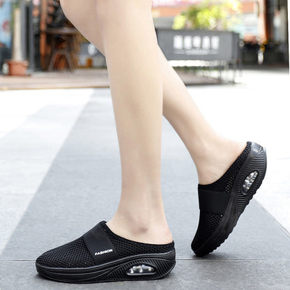 💥【35-43】2026 Zapatos de malla hueca con colchón de aire