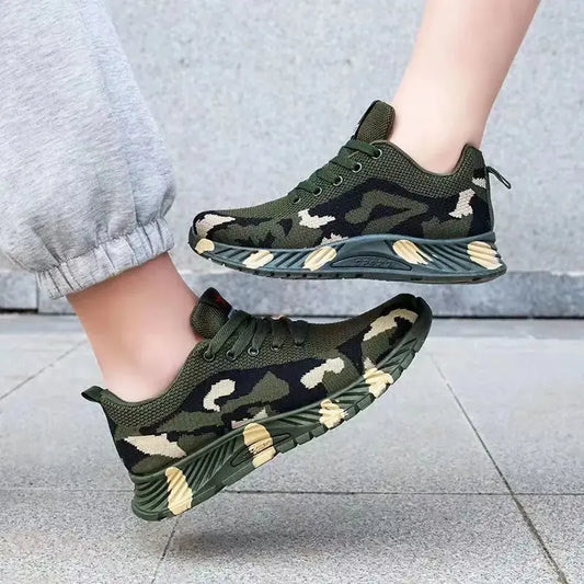 🥾【36-44】Zapatillas de camuflaje nuevas, ideales para senderismo y entrenamiento al aire libre.