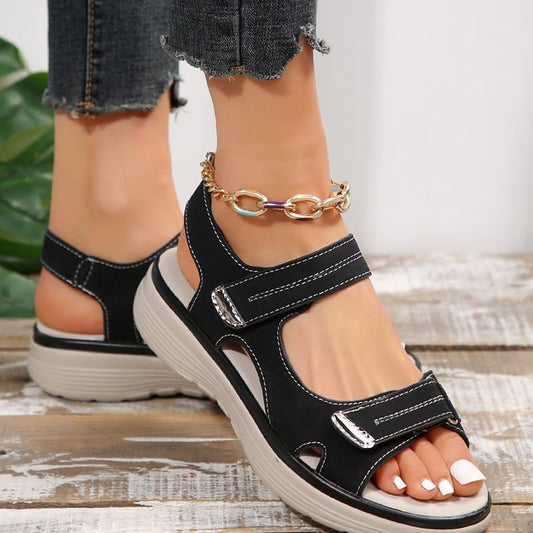 💥💥Oferta por tiempo limitado【36-43】💖 2026 Nuevas sandalias casuales de gran tamaño para mujer Estilo deportivo Sandalias rectas cómodas con boca de pez
