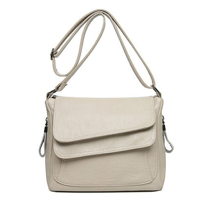 👜✨ Elegáns válltáska kiváló minőségű, puha bőrből, slágertermék női táska