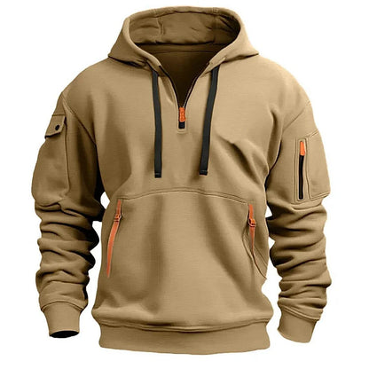 👕[Oferta por tiempo limitado: 47 % de descuento] Novedad para otoño/invierno [Tallas S-5XL] Sudadera con cremallera y multibolsillos para hombre – Envío gratuito
