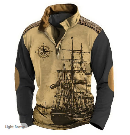 【XS-5XL】🔥Oferta por tiempo limitado: 38% de descuento🔥 Polo de velero de cuello alto para hombre, nuevo estilo 2026, suave y cómodo