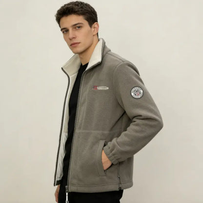 【XS-3XL】Abrigo de lana gruesa para hombre con forro de felpa, tallas grandes, cálido y cómodo para otoño e invierno.