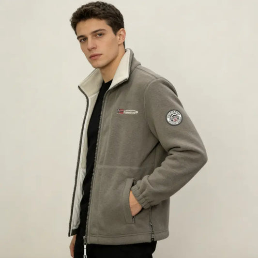【XS-3XL】Abrigo de lana gruesa para hombre con forro de felpa, tallas grandes, cálido y cómodo para otoño e invierno.