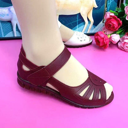 💞【35-41】Nuevas sandalias de verano cómodas de cuero genuino con suela suave para mujer